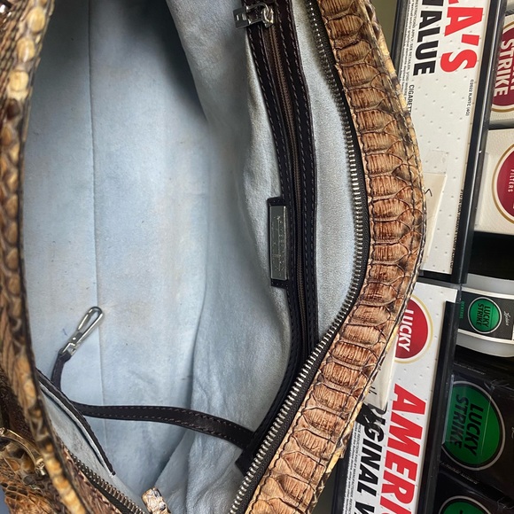 Lamberston Truex Python Handbag - Picture 5 of 6